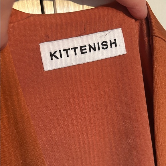 Kittenish Rust Backless Dress - Picture 2 of 3